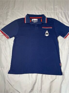 Fright-Rags JAWS golf polo shirt size Large